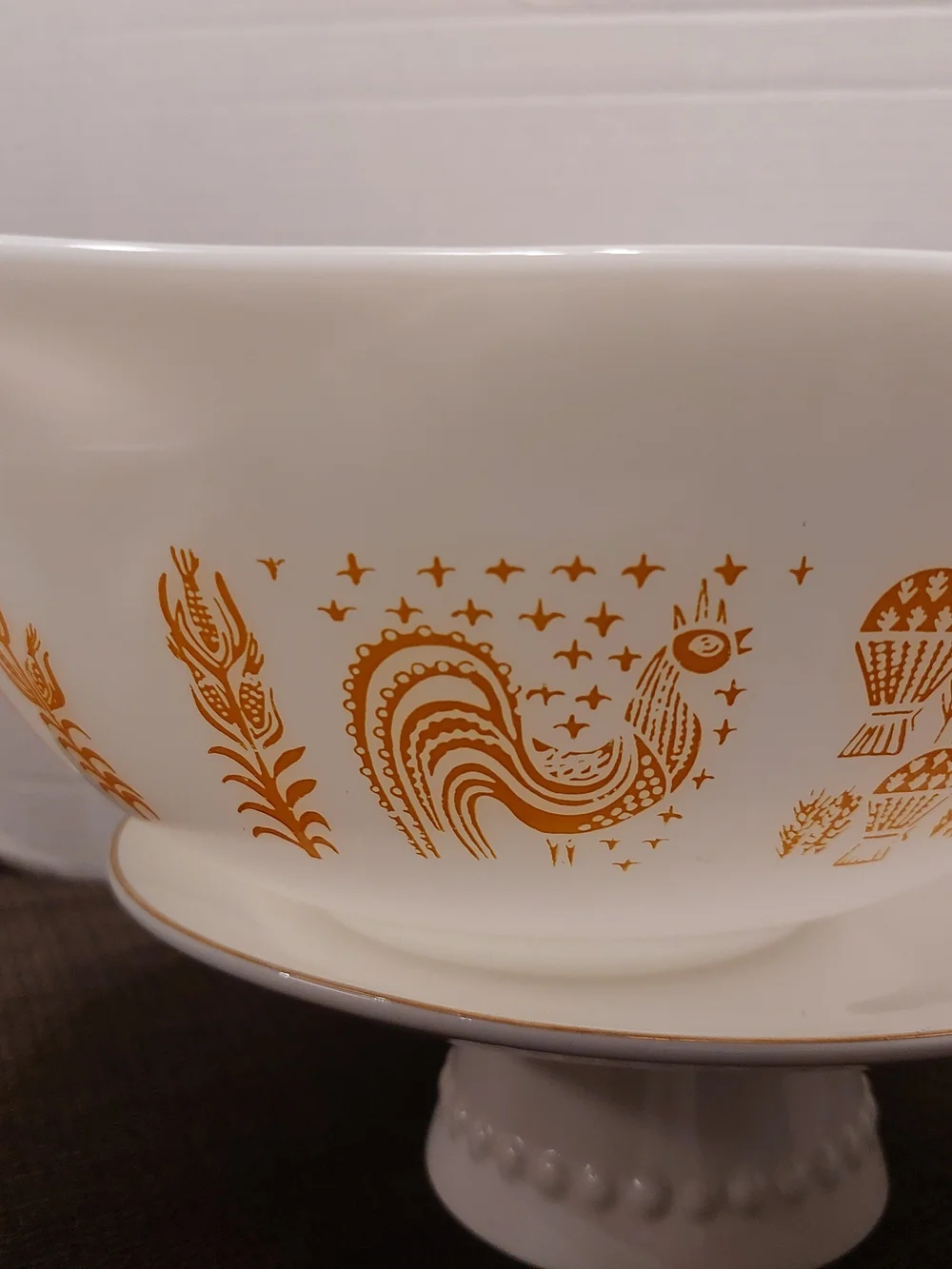 Vintage Pyrex Amish Pumpkin Orange Bowl #444